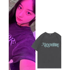 Minju Same Grey Graphic T-Shirt