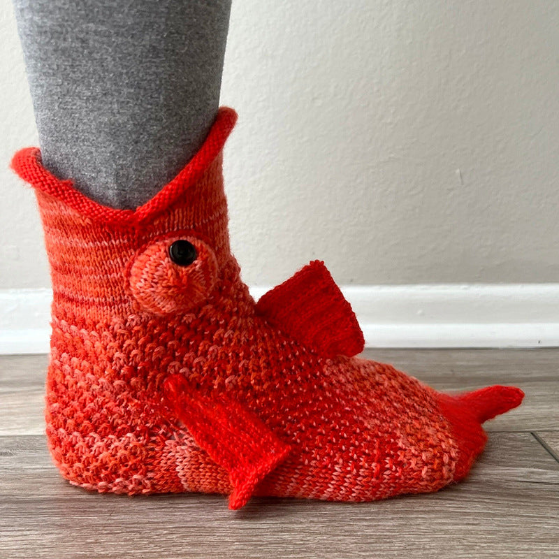 Unisex Crocodile Knitted Socks