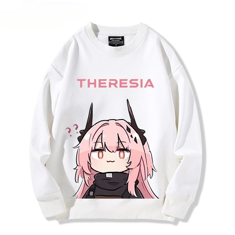 Casual Cute Game Theresia Print Sweatshirt