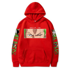 Unisex Zoro Graphic Print Relaxed Fit Hoodie