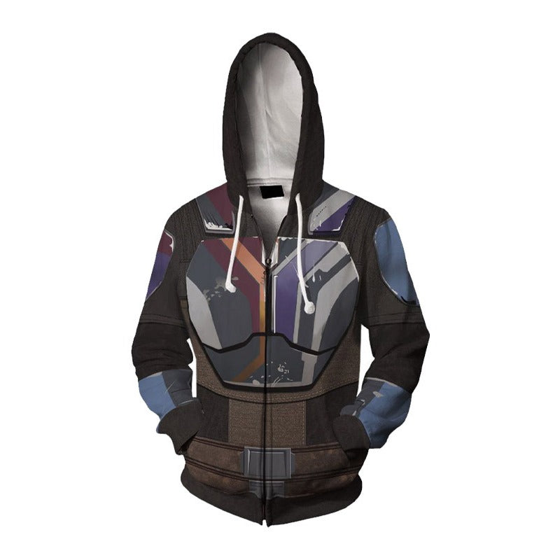 Unisex Comic 3d Print Cosplay Zipper Hoodie