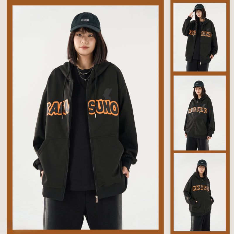 Unisex Anime Cosplay Zipper Loose Jacket