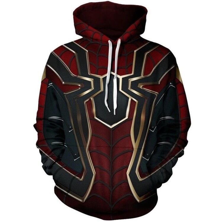 Unisex Spider 3D Printed Pullover Cosplay Hoodie