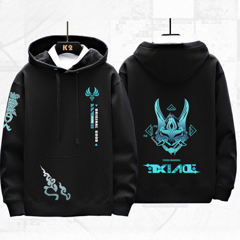 Unisex Xiao Game Print Casual Hoodie