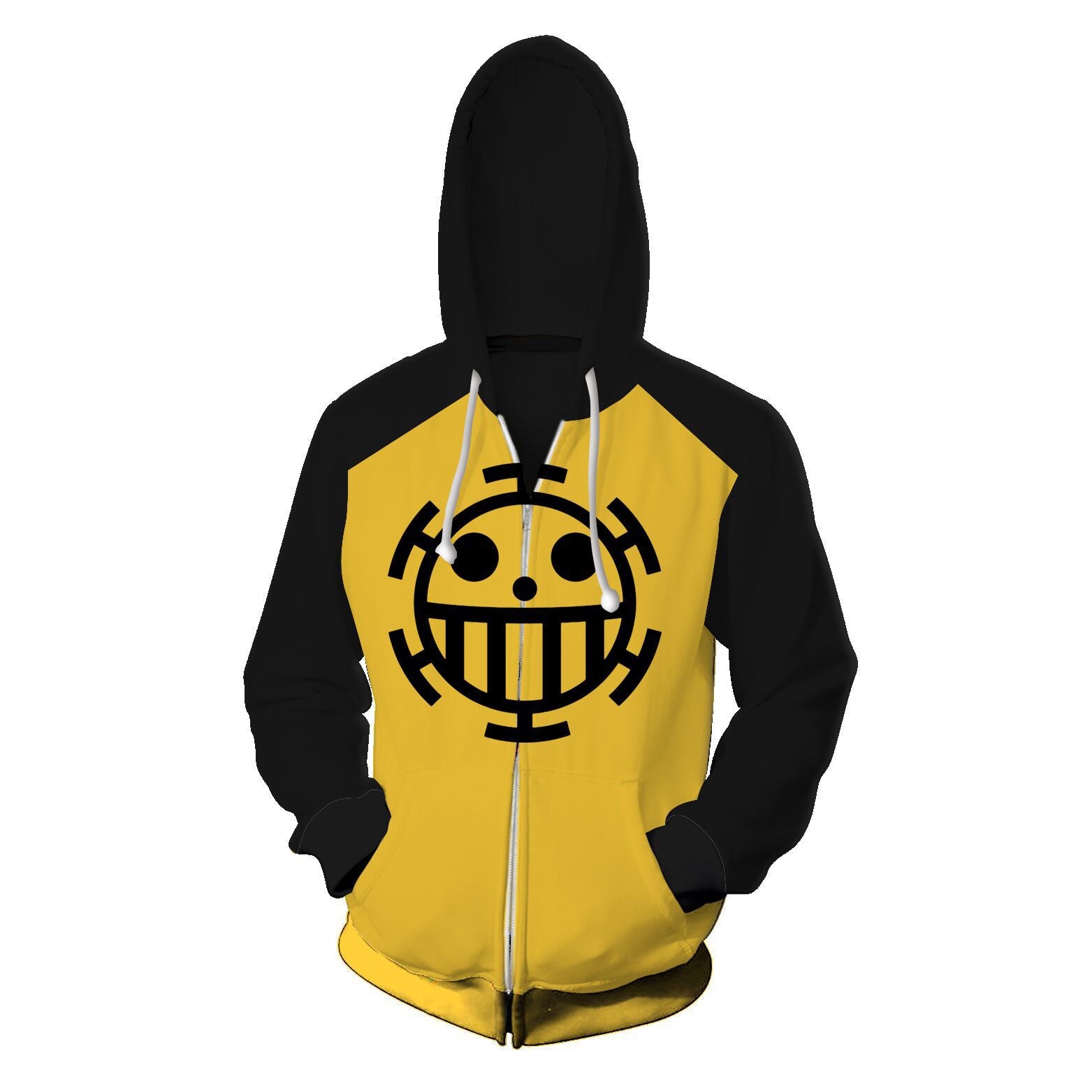 Unisex Luffy Graphic 3D Print Cosplay Zipper Hoodie