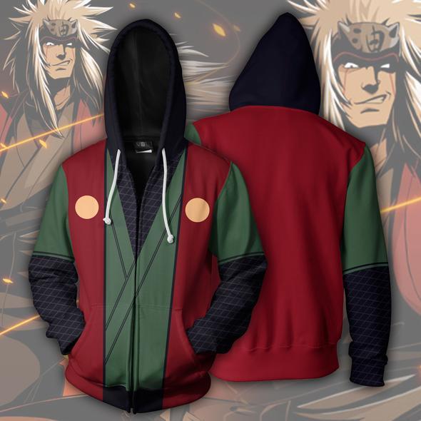 Unisex Anime 3D Print Zipper COSPLAY Hoodie