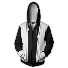 Unisex Anime Digital Print Cos Zipper Hoodie