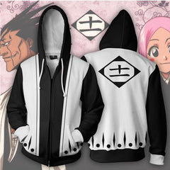 Unisex Anime Digital Print Cos Zipper Hoodie