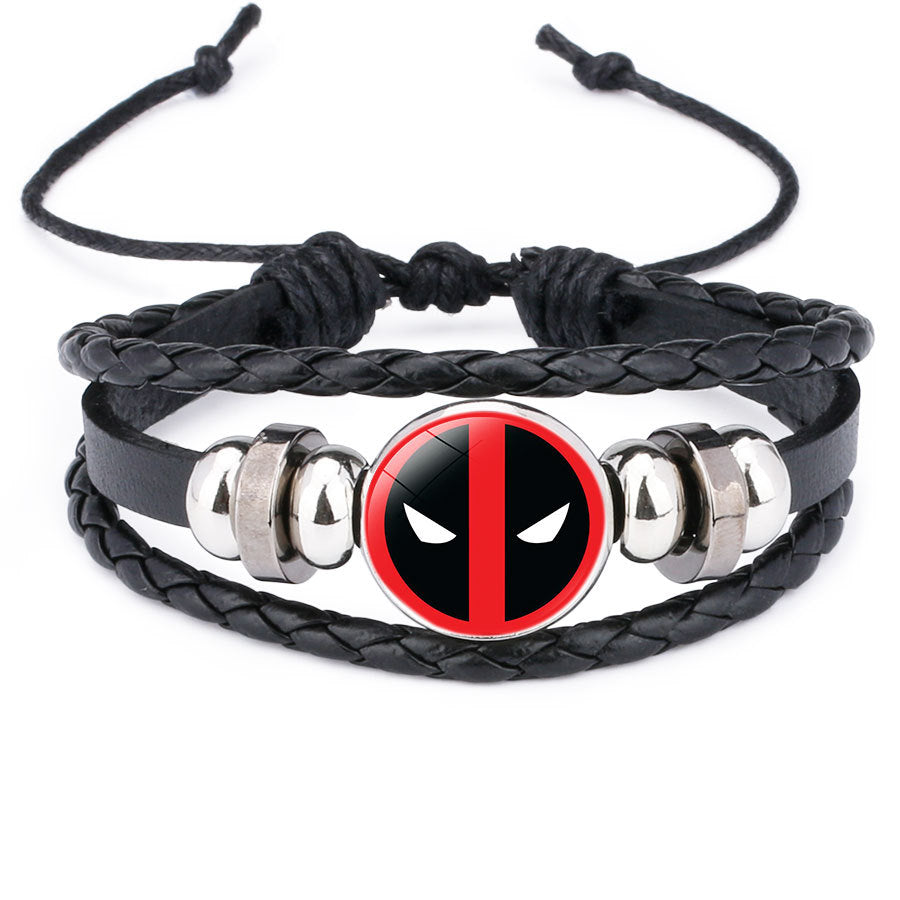 Cool Comic Logo Badge Gem Adjustable Bracelet