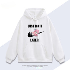 Hitori Just Do It Later Casual Hoodie