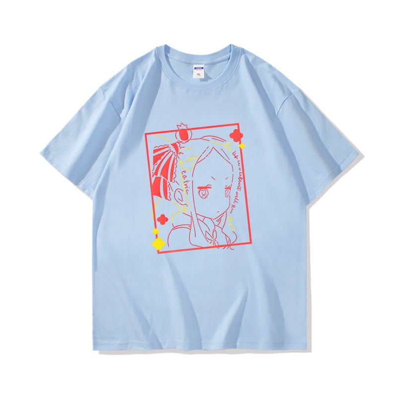 Rem Anime Cotton Short Sleeve Summer T-Shirt
