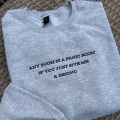 Panic Room Censored Embroidered Sweatshirt