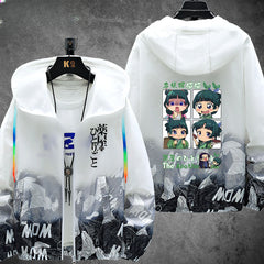 Girl's Anime Sunscreen Zipper Jacket