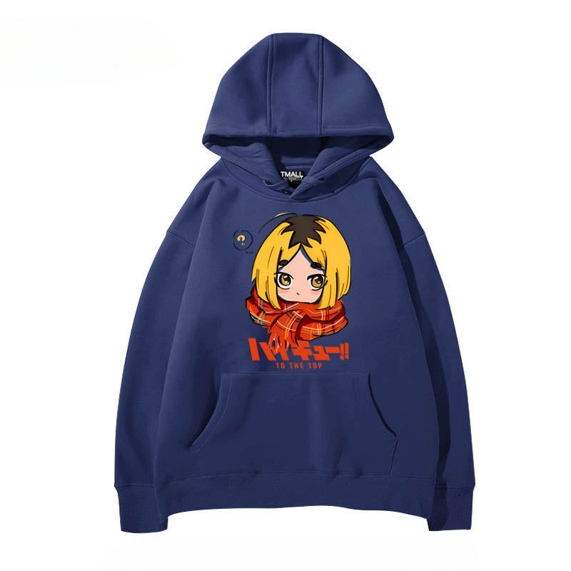 Unisex Anime Hinata Printed Pullover Hoodie