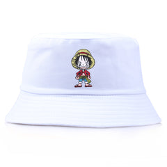 Luffy Embroidered Bucket Hat