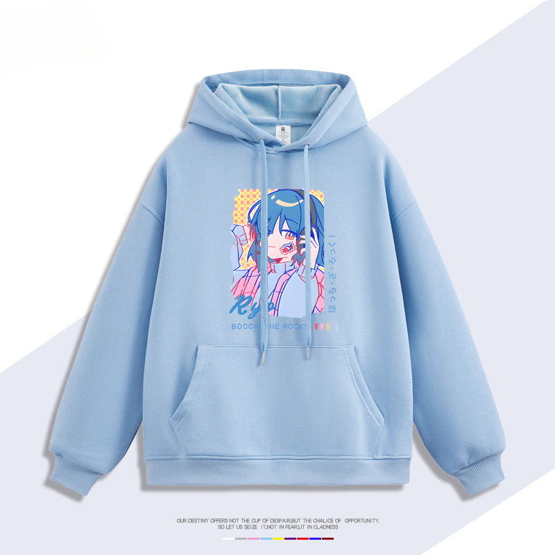 Unisex Anime Graphic Printed Hoodie