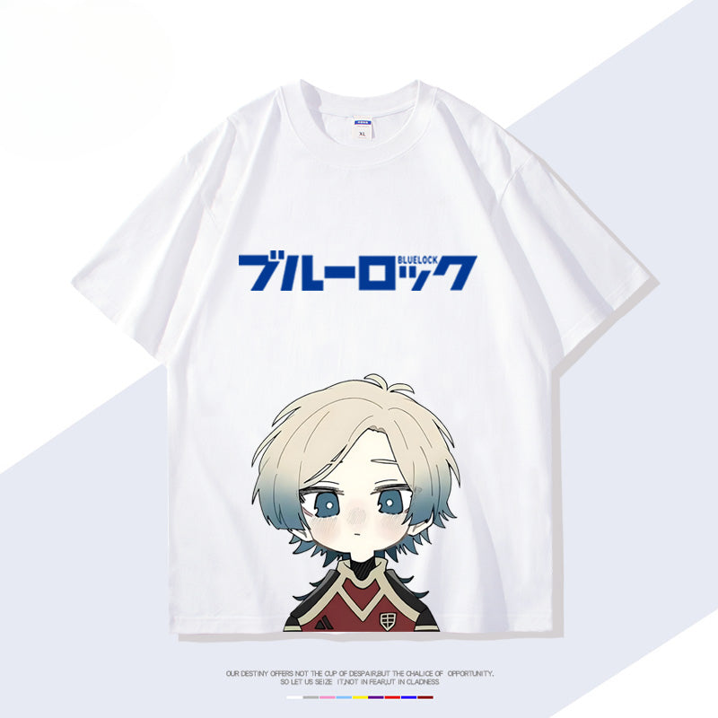 Anime Figure Print Short-sleeved T-shirt