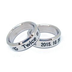 KPOP Name Logo Ring