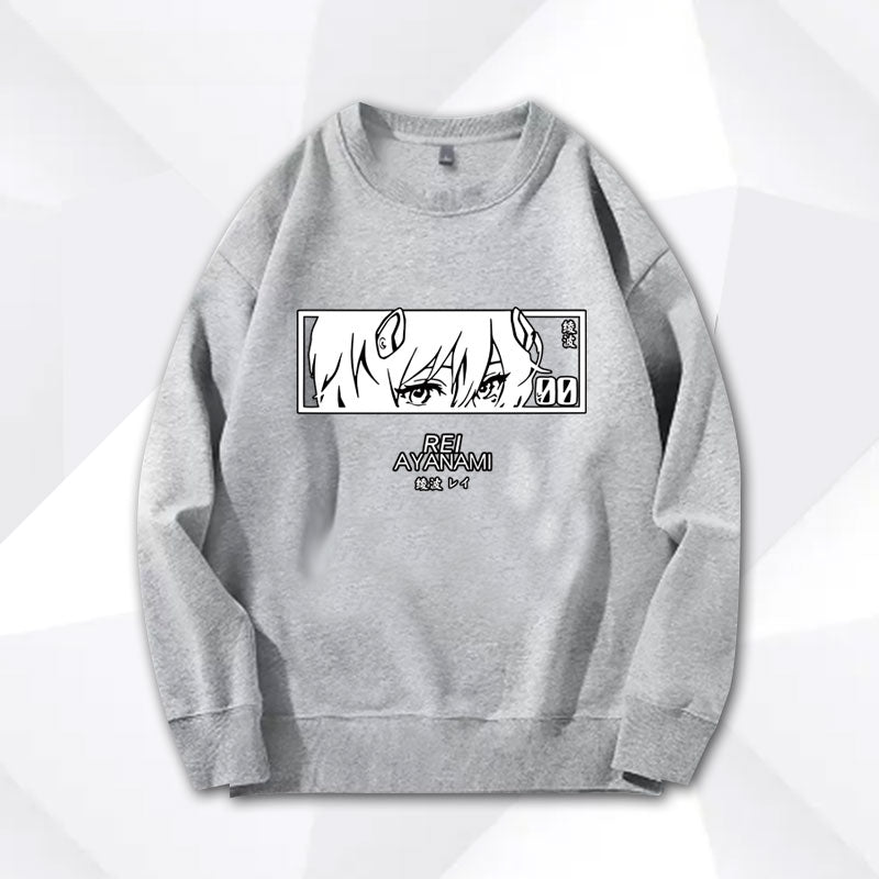 EVA Rei Anime Loose Sweatshirt