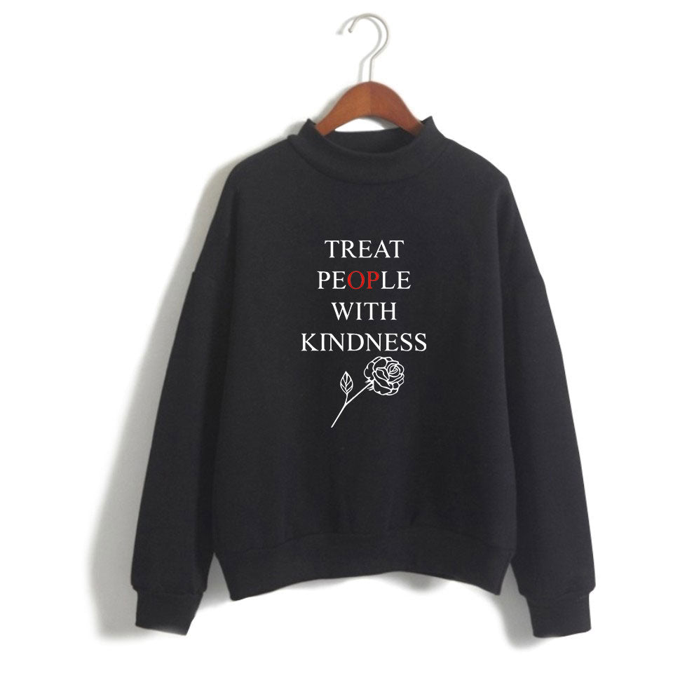 Cute Harry Letter Crew Neck Sweatshirt