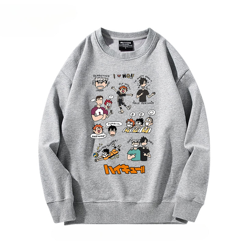 Unisex Hinata Anime Crew Neck Sweatshirt