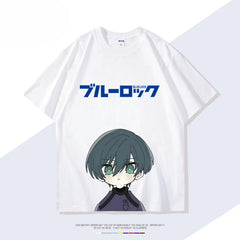 Anime Figure Print Short-sleeved T-shirt