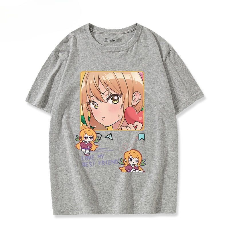 Unisex Anime Pattern Short Sleeve T-Shirt