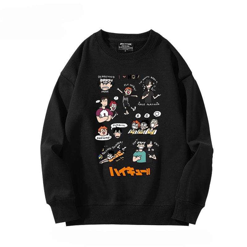 Unisex Hinata Anime Crew Neck Sweatshirt