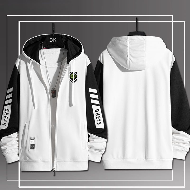 Trendy Anime Graphic Zipper Hooded Coat