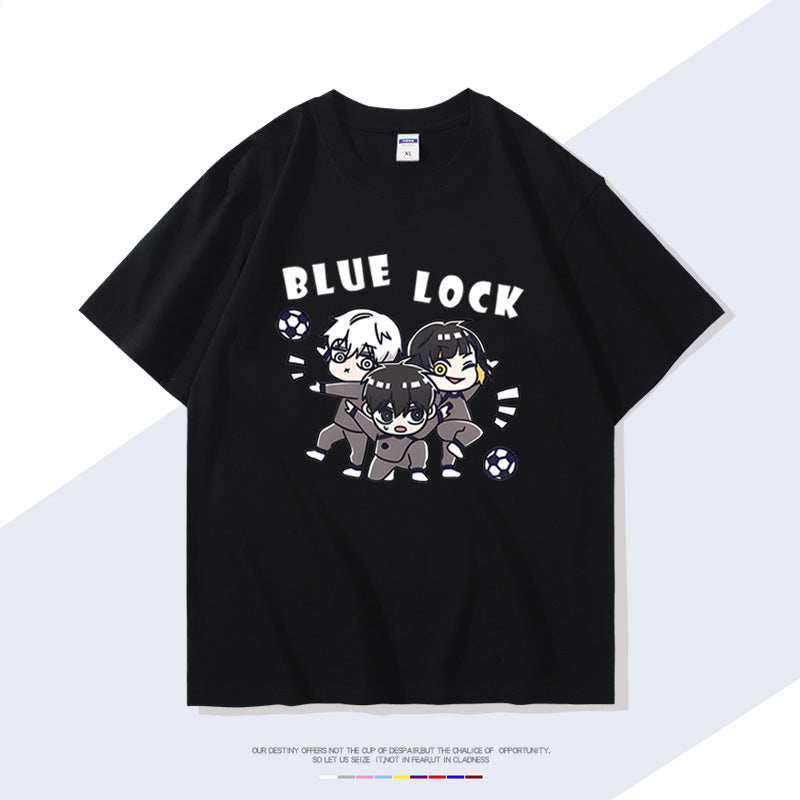 Casual Anime Logo Print Short-sleeved T-shirt