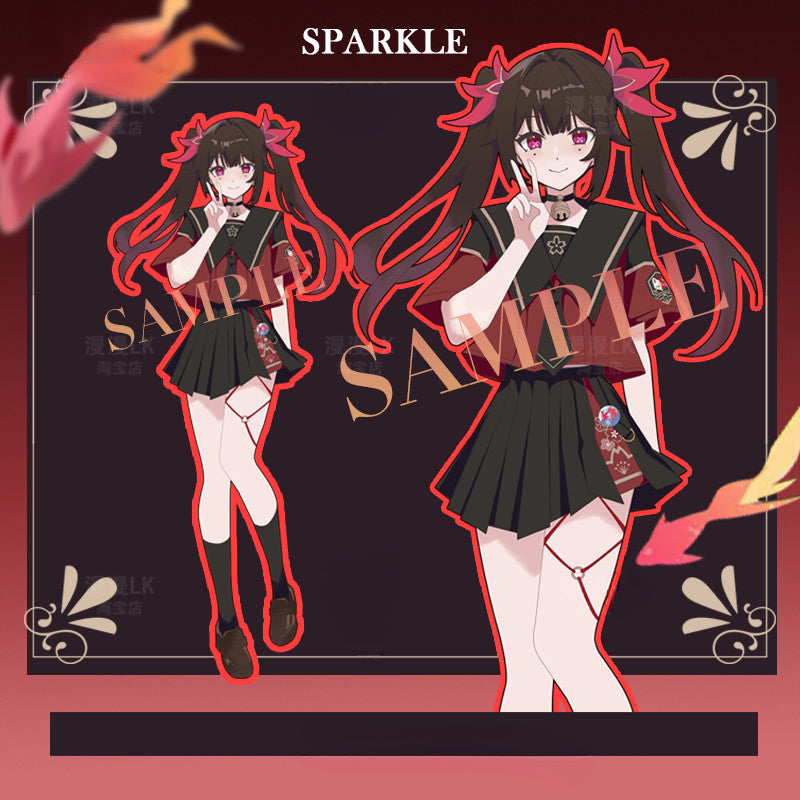 Women's Game Sparkle Cos Sailor Top Skirt