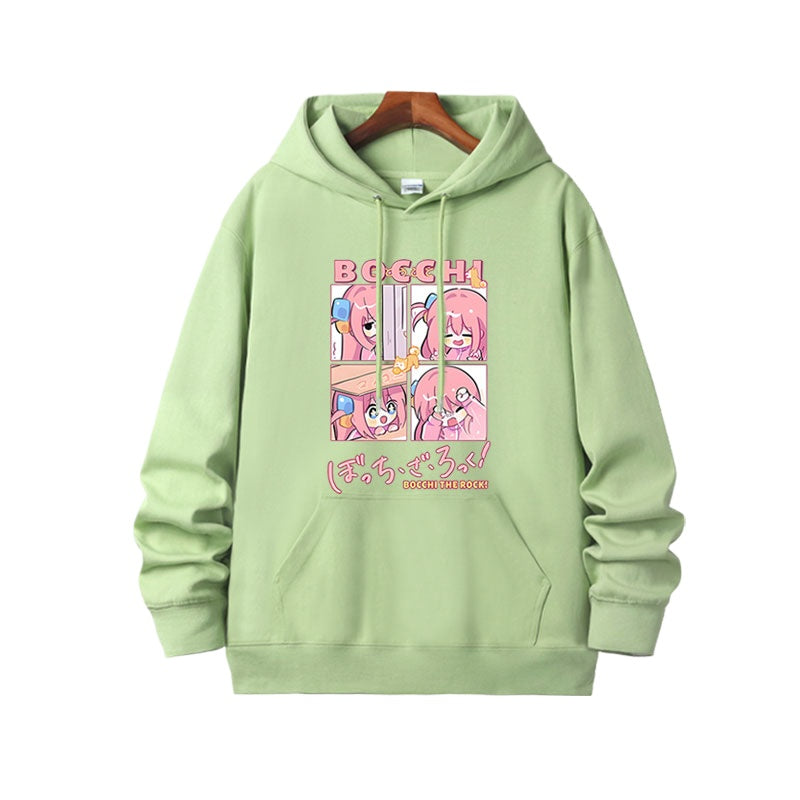 Bocchi Anime Graphic Pullover Hoodie