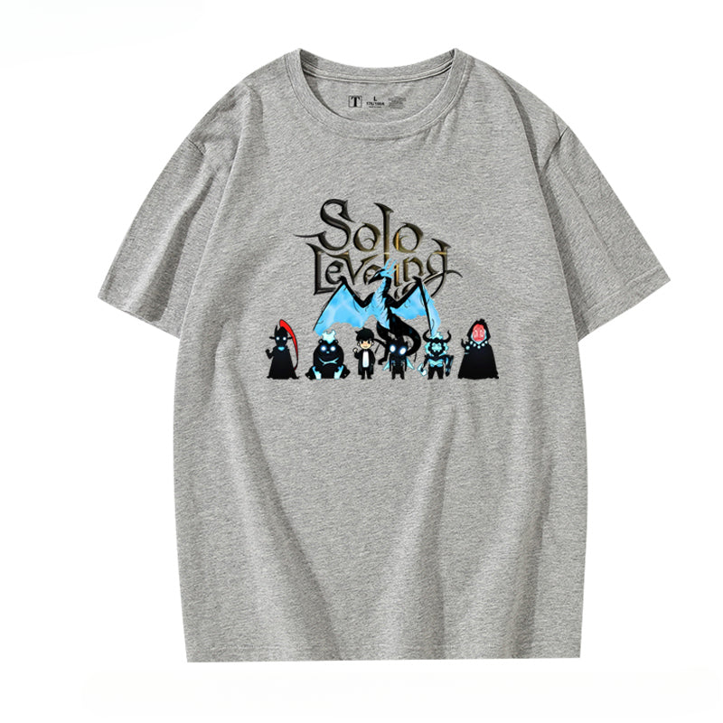 Trendy Anime Print Short-sleeved T-shirt