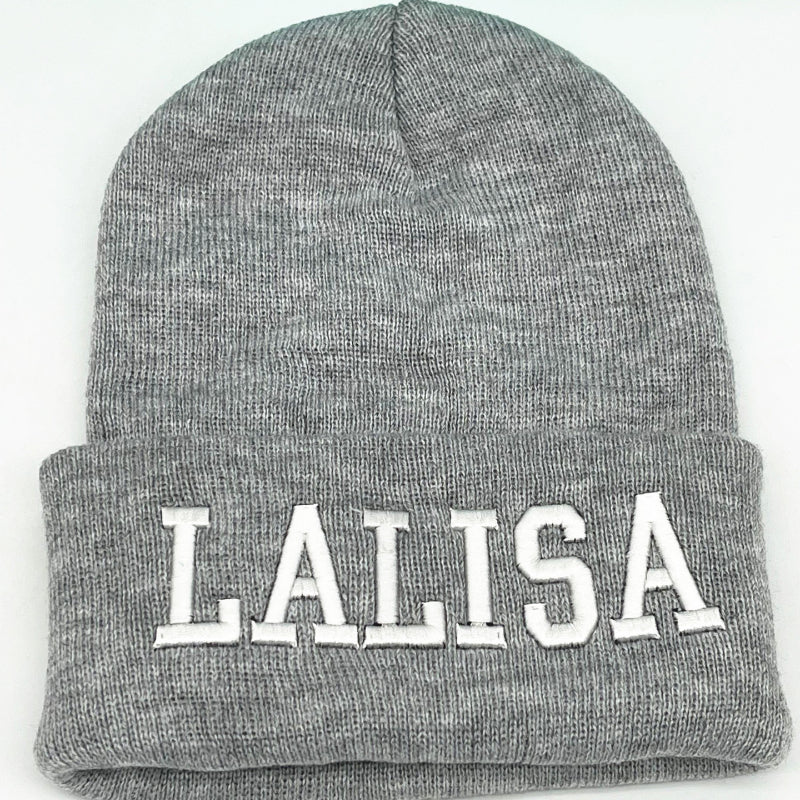 Trendy LALISA Letter Knitted Hat