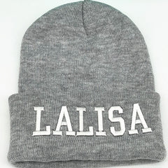 Trendy LALISA Letter Knitted Hat