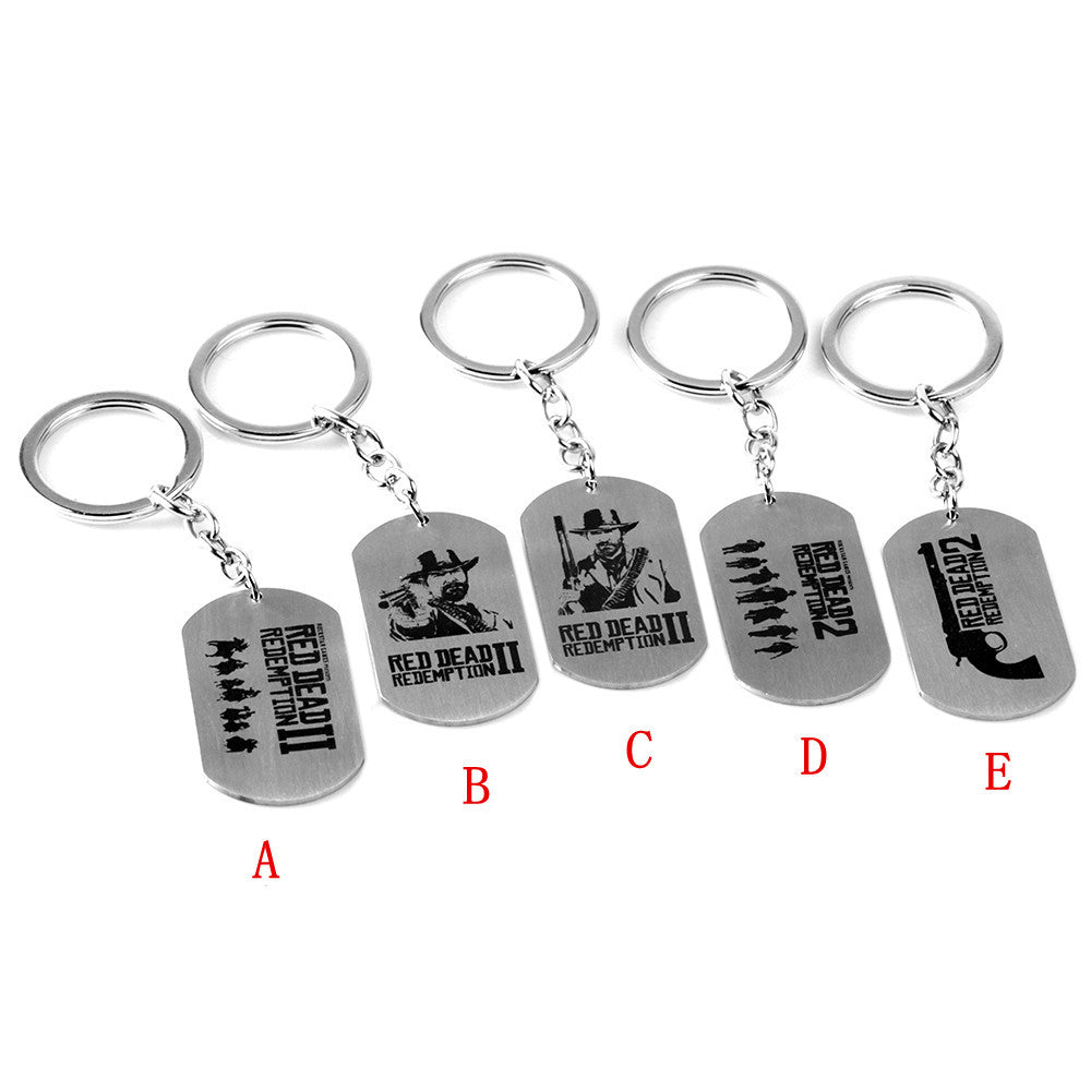 Game Stainless Steel Keychain Necklace