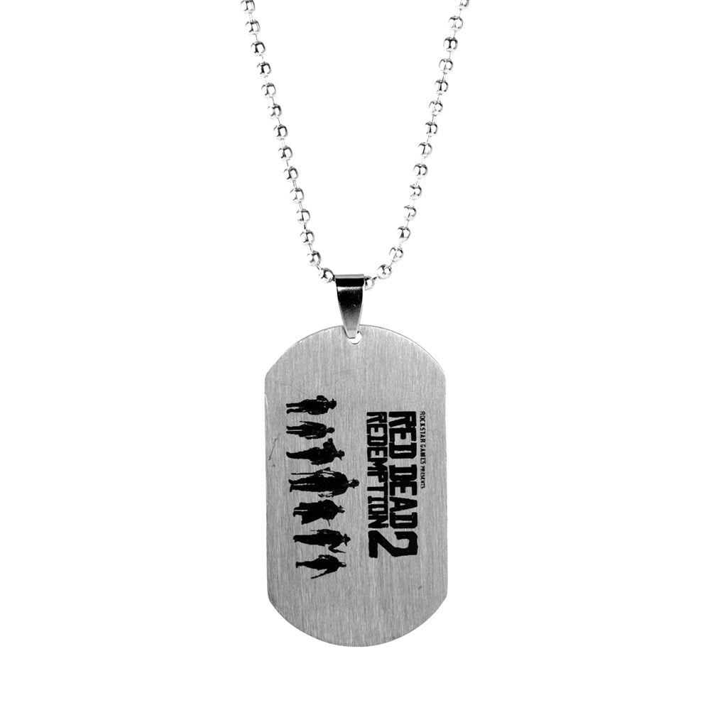 Game Stainless Steel Keychain Necklace