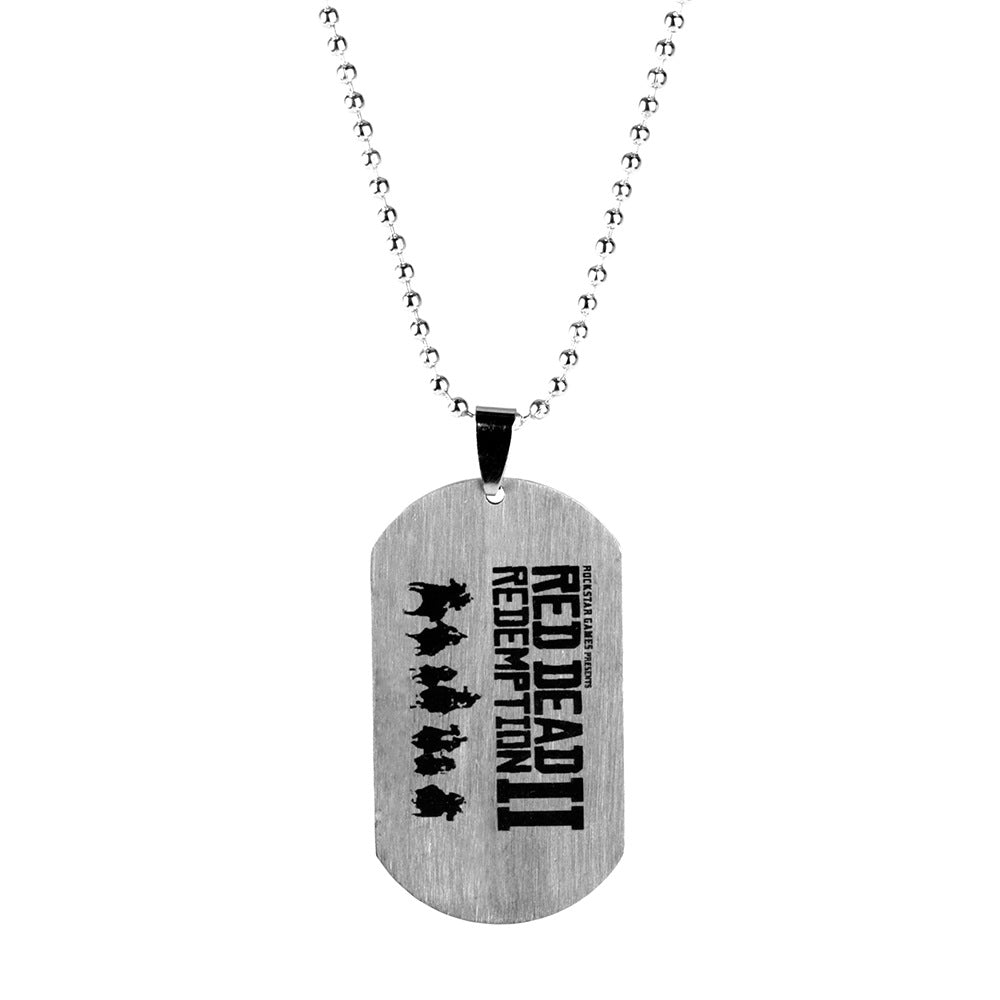 Game Stainless Steel Keychain Necklace