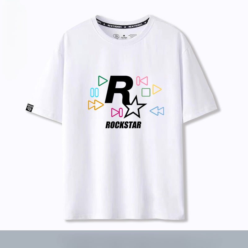 Unisex Game R Star Cotton Short Sleeve T-Shirt