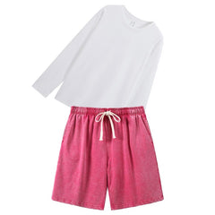 HOSHI Same Style Pink Sports Shorts