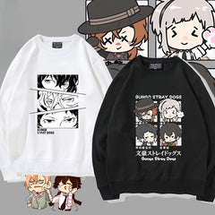 Casual Anime Pullover Round Neck Sweatshirt