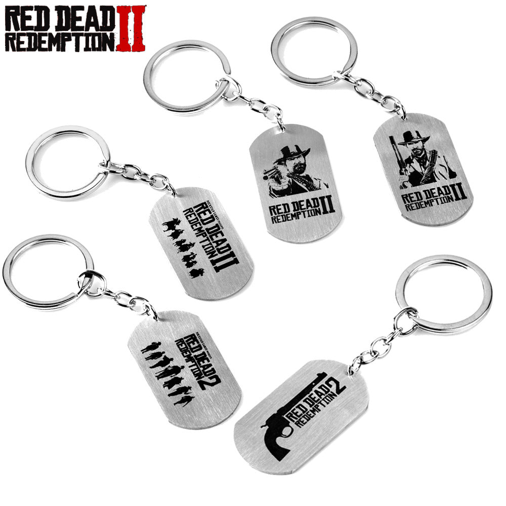 Game Stainless Steel Keychain Necklace