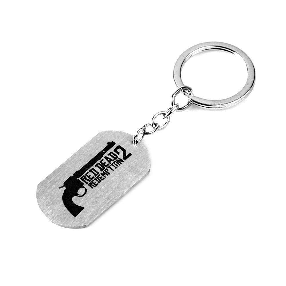 Game Stainless Steel Keychain Necklace