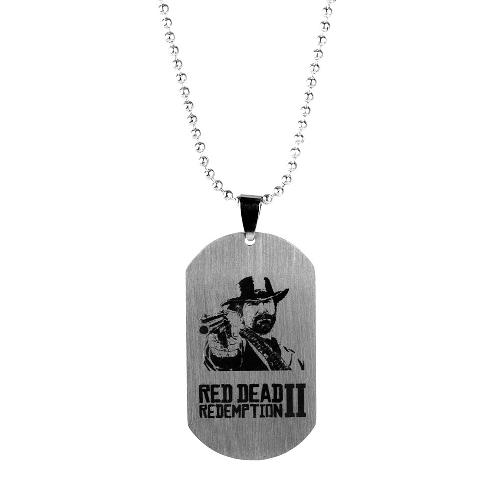 Game Stainless Steel Keychain Necklace