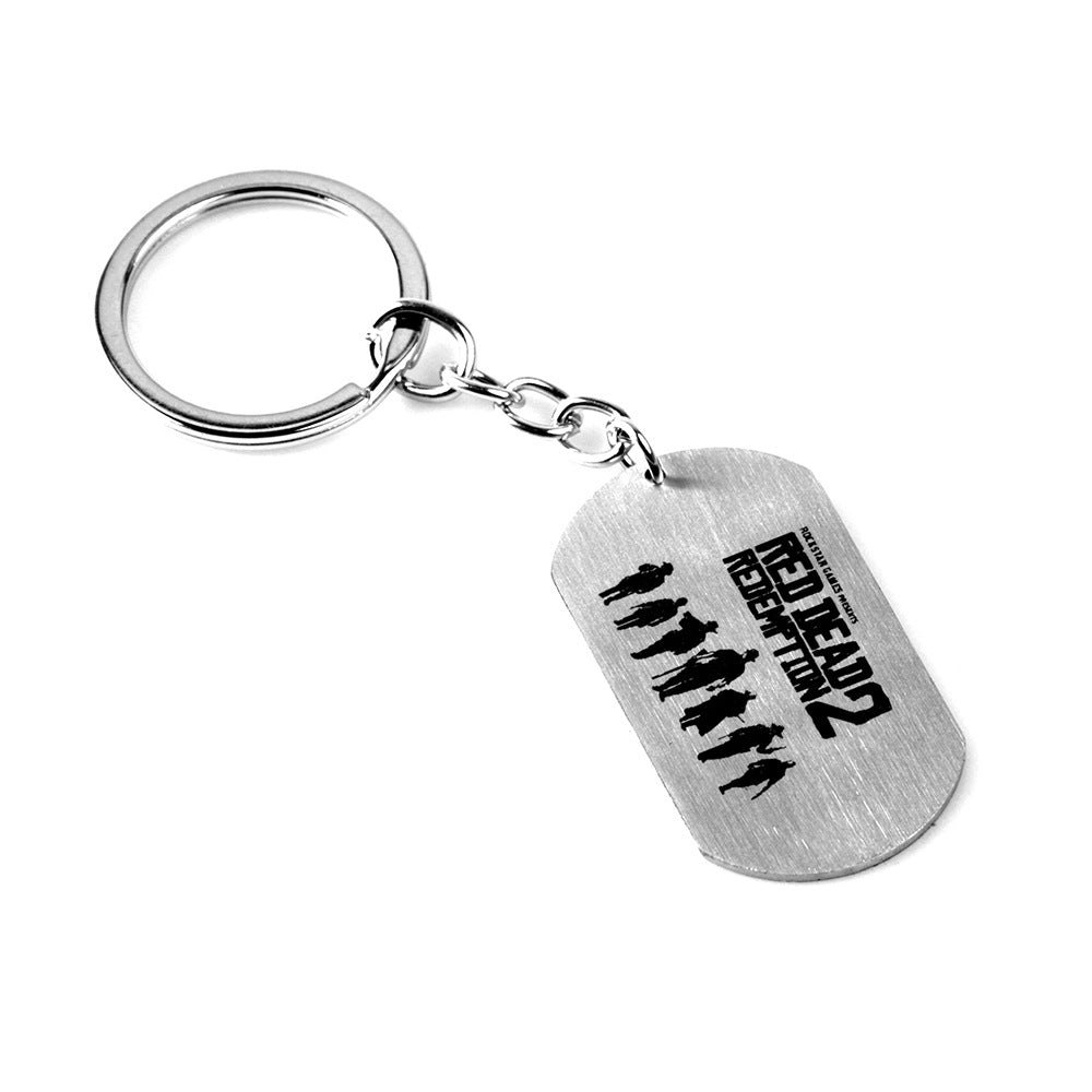 Game Stainless Steel Keychain Necklace