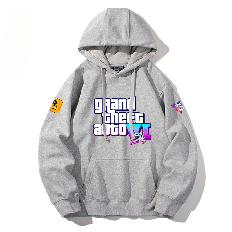 Unisex Game Logo Printed Casual Hoodie