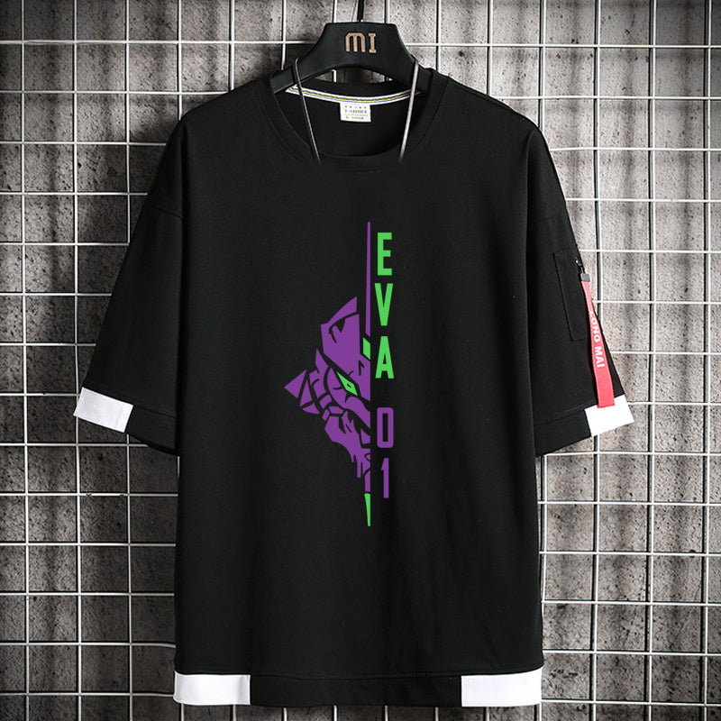 Men's EVA-01 Loose Short Sleeve T-Shirt