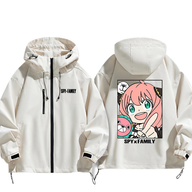 Unisex Anime Aniya Zipper Thin Jacket