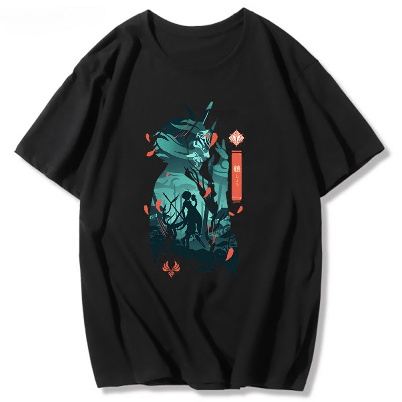 Unisex Casual Game Graphic Short Sleeve T-shirt