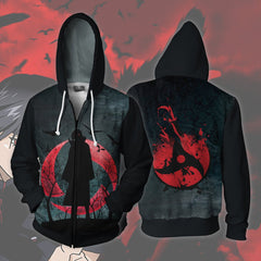 Unisex Trendy Anime 3D Print Zipper Hoodie